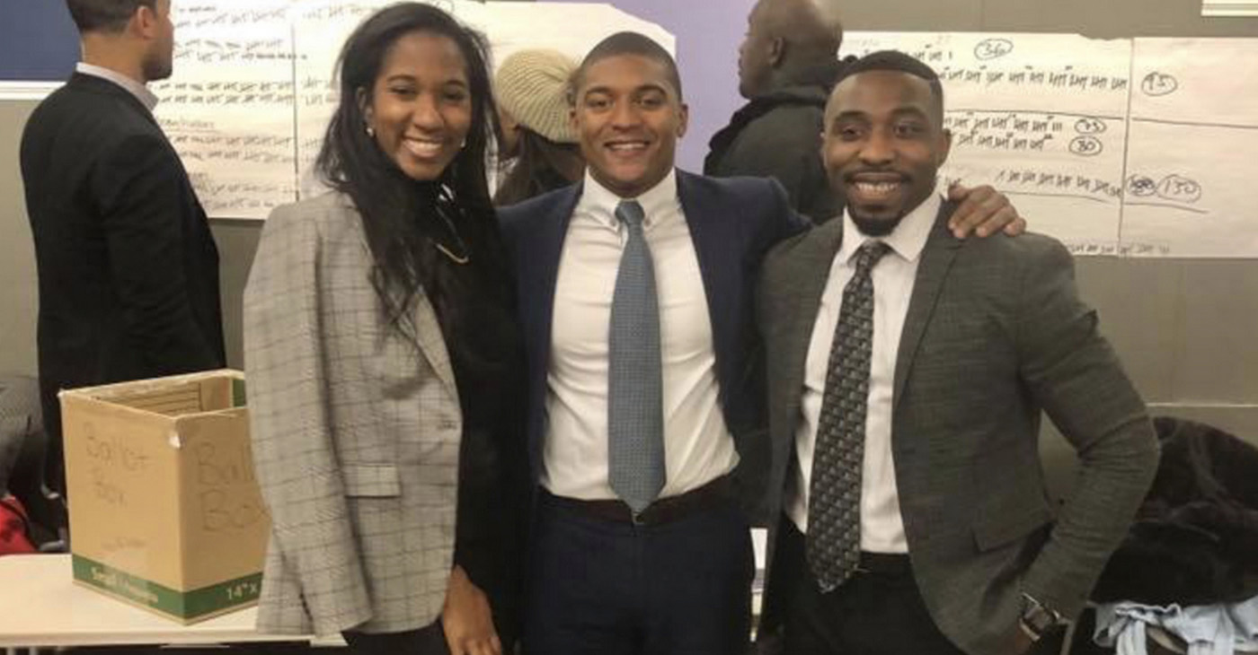 Newly elected Executive Committee members Sheika Reid (National Committeewoman); Marcus Goodwin (President) and Brandon Frye (Vice President of Administration and Finance). (Courtesy Photo)