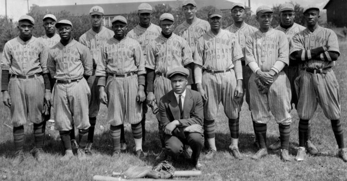 The Uptown Sanitary Shop baseball team of St. Paul circa 1930-1939. (Photo by A.P. Rhodes)