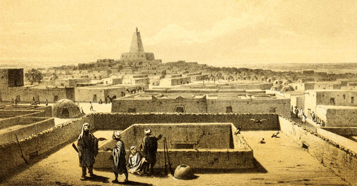 A view of Timbuktu and the University of Sankoré (Image Source: Drawn by Martin Bernatz (1802–1878) after a sketch by Heinrich Barth (1821-1865)-Public Domain)