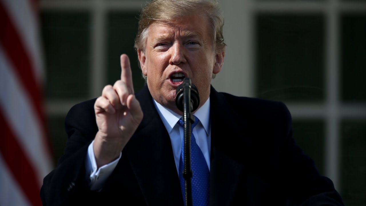 President Trump on Feb. 15 declared a national emergency to allocate additional funding to build a wall at the southern border. (Photo: Washington Post / YouTube)