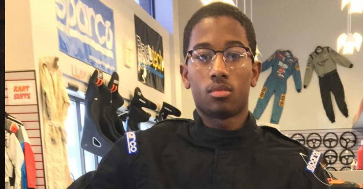 Rajah Caruth, a 16-year-old from D.C., participated in NASCAR’s 2019 Drive for Diversity Youth Development Combine March 23-24 in Charlotte, N.C. (Courtesy Photo)