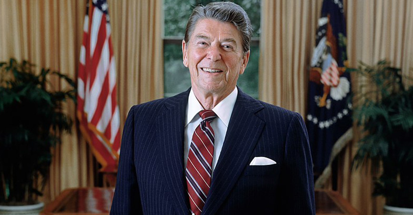Ronald Reagan's presidential portrait (Photo by: Wiki Commons)