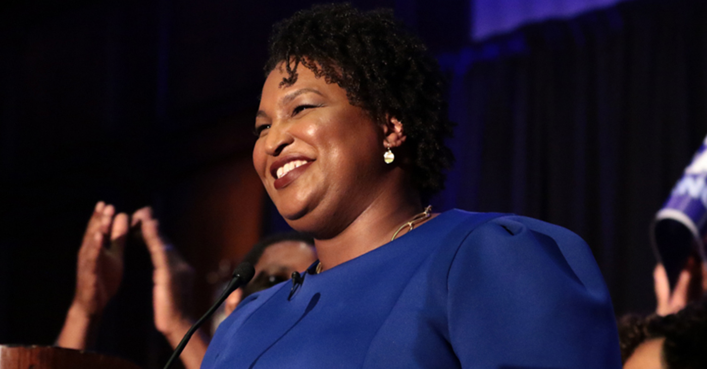 Stacey Abrams speaks after securing the Democratic Party nomination for Governor in Atlanta on May 22, 2018. (Photo by: Itoro N. Umontuen/The Atlanta Voice)