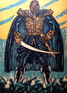 Illustrator Mahlon Blaine depicts King Henry on the cover of the 1928 book Black Majesty. // @paulclammer/Twitter
