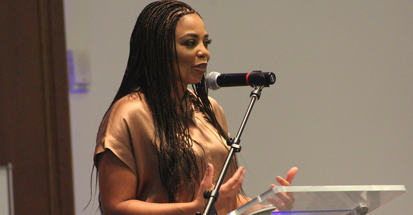 “I like being at The Atlantic,” said former ESPN journalist and commentator Jemele Hill. “I’m a lot less apologetic. I’m sort of all out of apologies.” (Photo: Harlan McCarthy)
