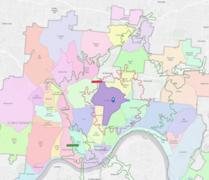 Map shows opportunity zones in Ohio. Provided
