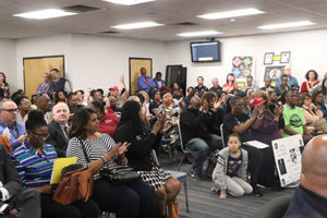The Metro School Board chamber was packed Tuesday with a pro-Joseph crowd. Some parents told the board that the turmoil and fighting has kept their children from getting a good education.