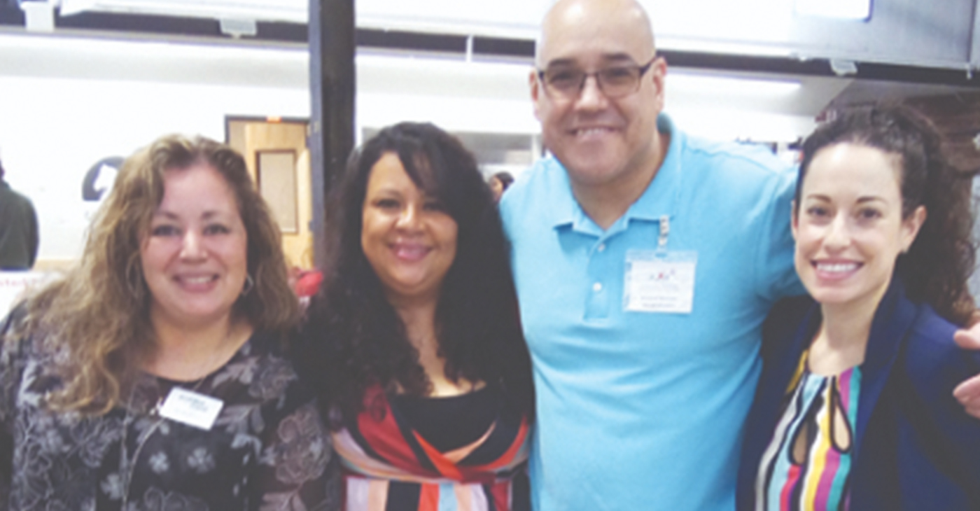 The Latino Business Board was behind the well-attended event, “The Second Annual Latinos in Business Expo,” held Sunday afternoon at Newburgh’s Armory. From left are Board Members; Martha Barrera of Walden Savings Bank; Sandra Salguero of Superior Mortgage; Richard Narvaez of Principal Financial and Gisela Gomez of M & T Bank.