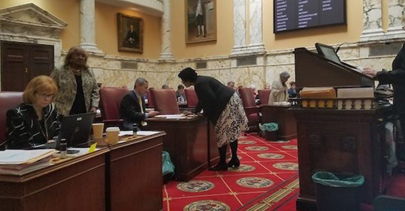 The Maryland Senate holds a session on April 3. (Photo by: William J. Ford/The Washington Informer)