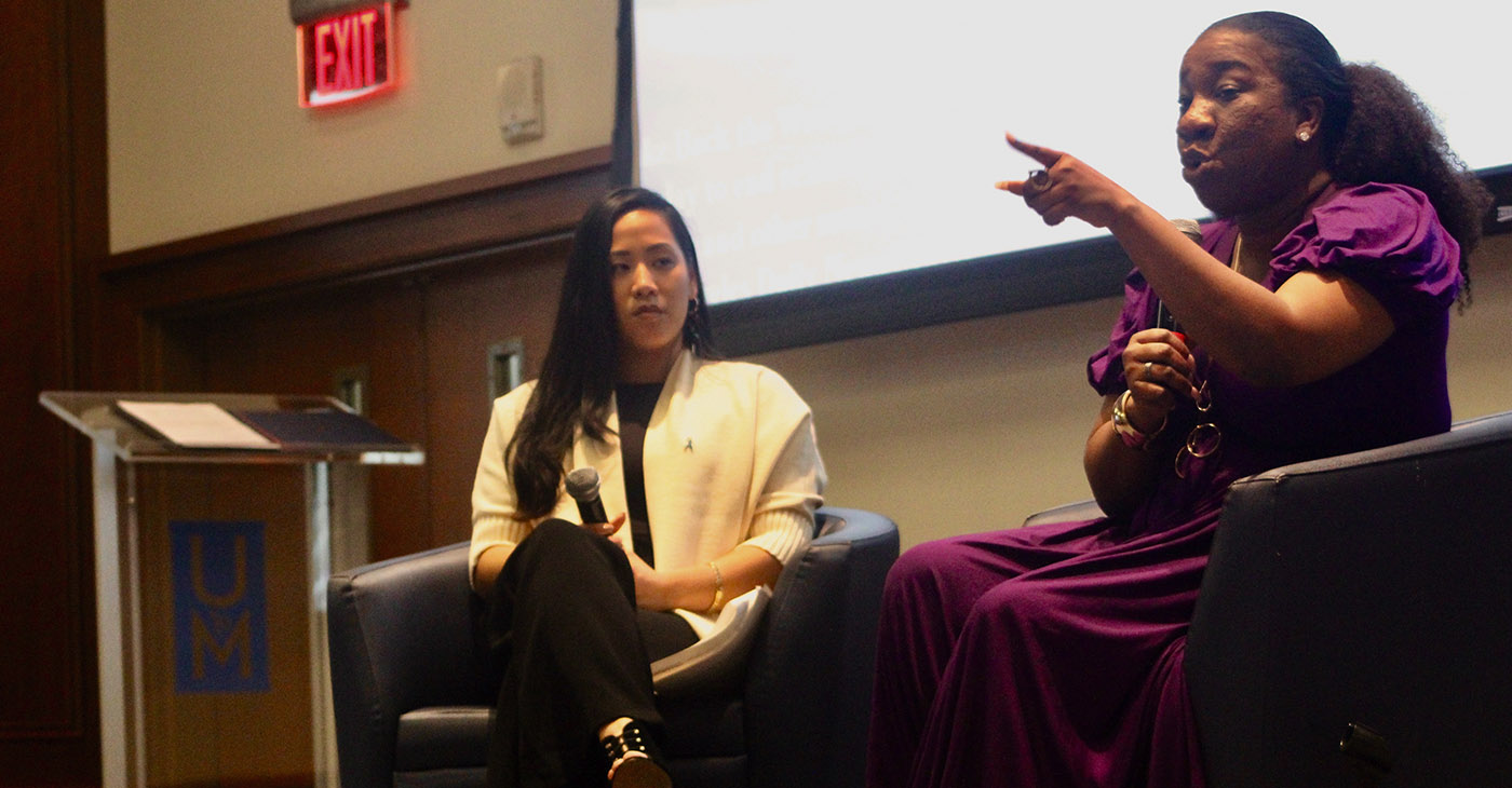 Tarana Burke’s commitment to helping survivors of sexual abuse resonated with those who heard her speak at the UofM. (Photo: Harlan McCarthy)