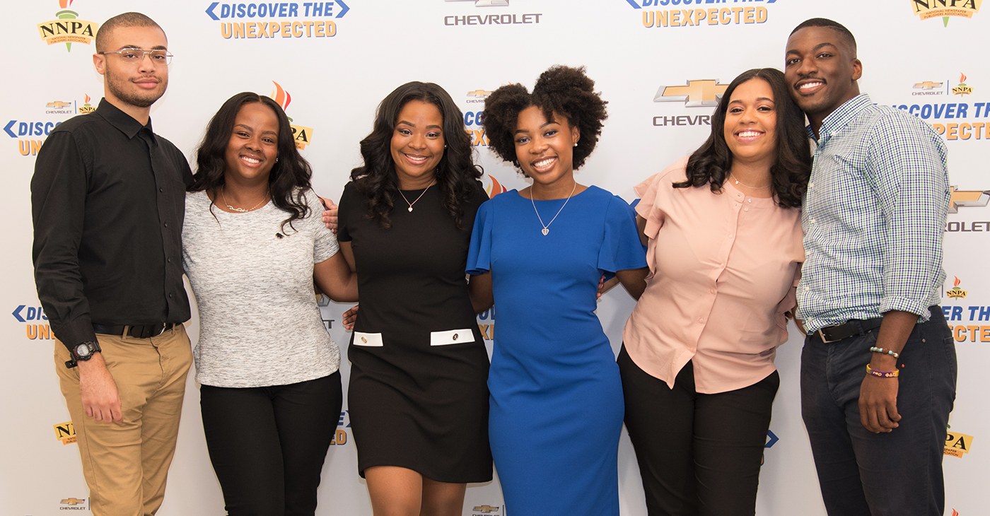 In addition to the cash and access to an amazing car, full-time sophomores, juniors and seniors attending Historically Black Colleges and Universities (HBCUs) who are at least 18 years old, will also experience exciting challenges while discovering and documenting inspirational stories about the African American community. (Pictured from left: 2018 Chevrolet DTU Fellows: Tyvan Burns, Denver Lark, Ila Wilborn, Daja Henry, Diamond Durant, Natrawn Maxwell)