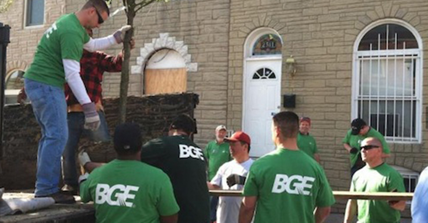 BGE Employees Volunteering (Photo Courtesy of BGE)
