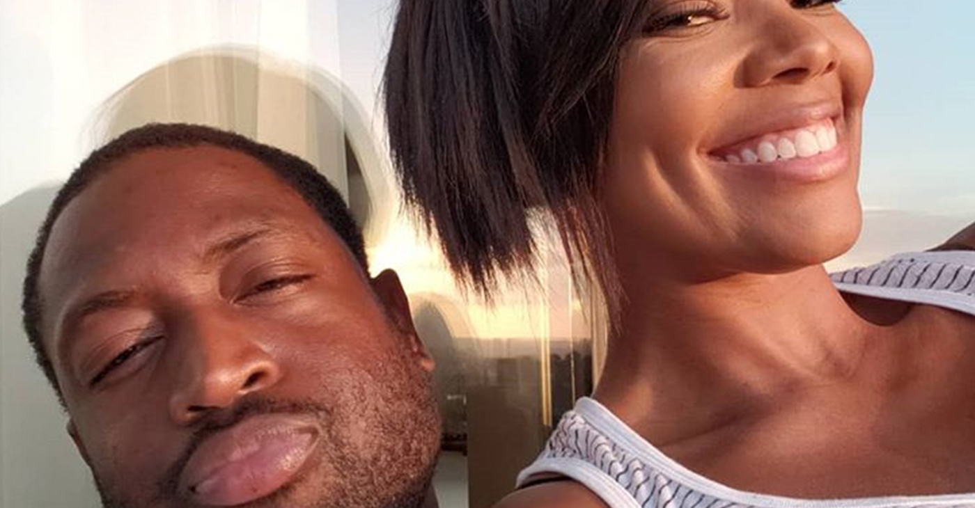 Dwyane “D-Wade” Wade and Gabrielle Union. (Image source: Instagram – @gabunion)