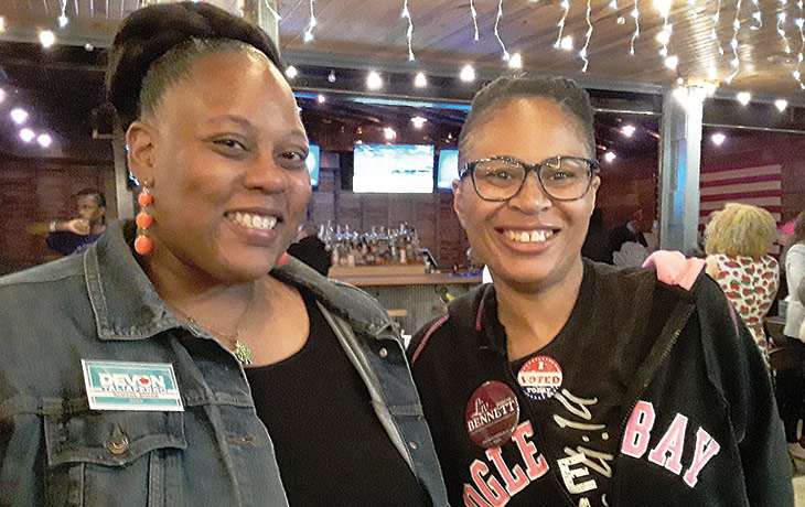 DEVON TALIAFERRO AND OLIVIA BENNETT won their bids for PPS school board and Allegheny County Council, respectively, during the May 21 primary election. Taliaferro and Bennett are North Side residents. (Photo by Rob Taylor Jr.)