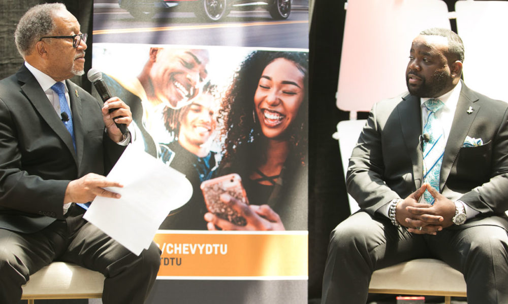 Dr. Benjamin F. Chavis, Jr. and Lester Booker., the project manager for communications operations at General Motors touted the fourth year of the popular Discover the Unexpected Journalism Fellowship program (DTU) that was developed by Chevrolet in 2016 as an HBCU fellowship program.