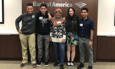 Bank of America Student Leaders Christian Alexander, Jordan (Ali) Desai, Mehrin Ashraf, Angelina Quint, and Darwin Perez. (Courtesy Photo)