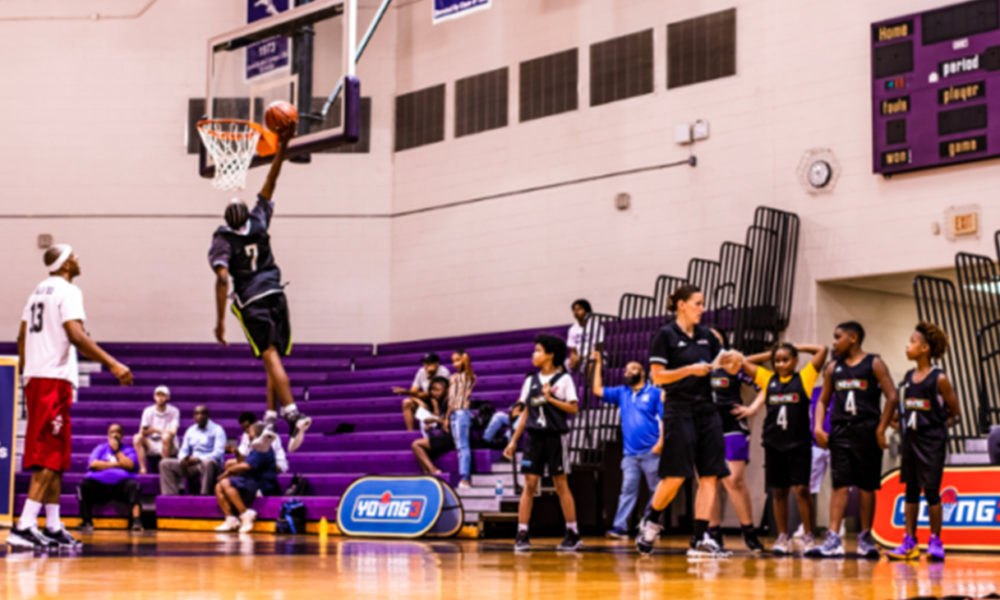 Ayden Walton uses the glass during one of drills. (Photo by: Amarr Croskey For The Birmingham Times)
