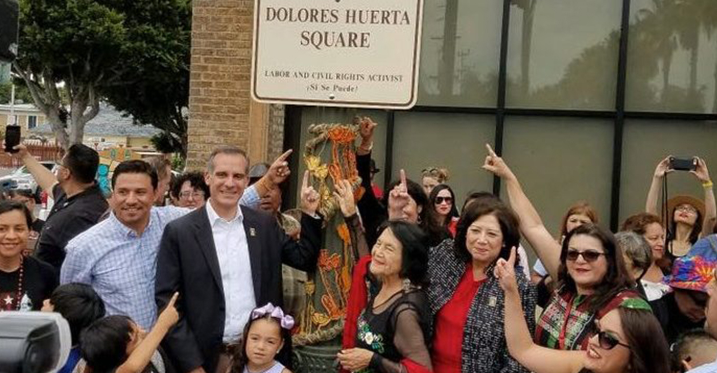 Dolores Huerta Square (Photo by: wavenewspapers.com)