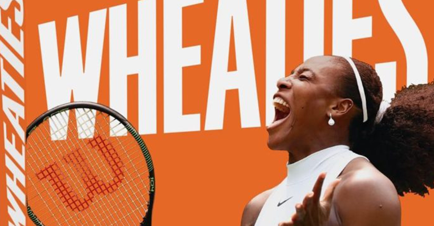 Wheaties Box Cover with Serena Williams (Photo by: General Mills)