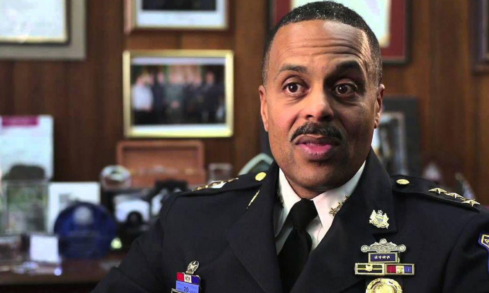 Philadelphia Commissioner Richard Ross Jr. said the department terminated 13 officers who made “posts that advocated violence.” He said 17 other officers still face “severe disciplinary action,” while another four will receive 30-day suspensions. (Photo: YouTube)