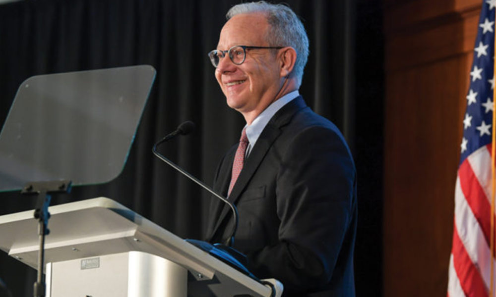 Mayor Briley in April, delivering his State of Metro address. Briley announced on Monday that Metro teachers will receive an extra 3% raise in 2020 in addition to a 3% raise already in effect. (Photo by: Michael Bunch – Metro Photographer)