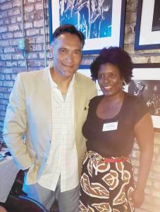 Columnist Joy Doss on Tuesday mixed and mingled with actor Jimmy Smits and others starring in or helping to make “Bluff City Law,” the series that is being filmed in Memphis and debuts Sept. 23 on NBC. (Courtesy photo)