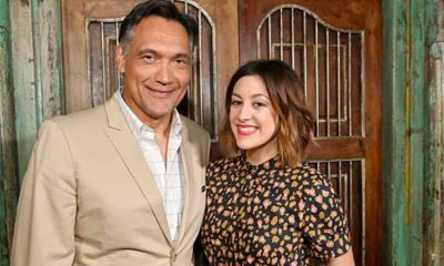 Jimmy Smits and Caitlin McGee were among the “Bluff City Law” stars at the Itta Bena restaurant on Beale Street for a press junket Tuesday. (Photo by: Greg Campbell | NBC)