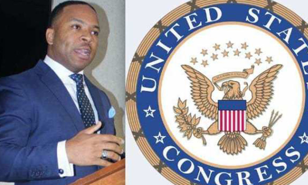 "I am ready for this fight," said former Democratic Party Chairman Corey Strong, announcing his run for Congress. (Photo by: George W. Tillman Jr.)