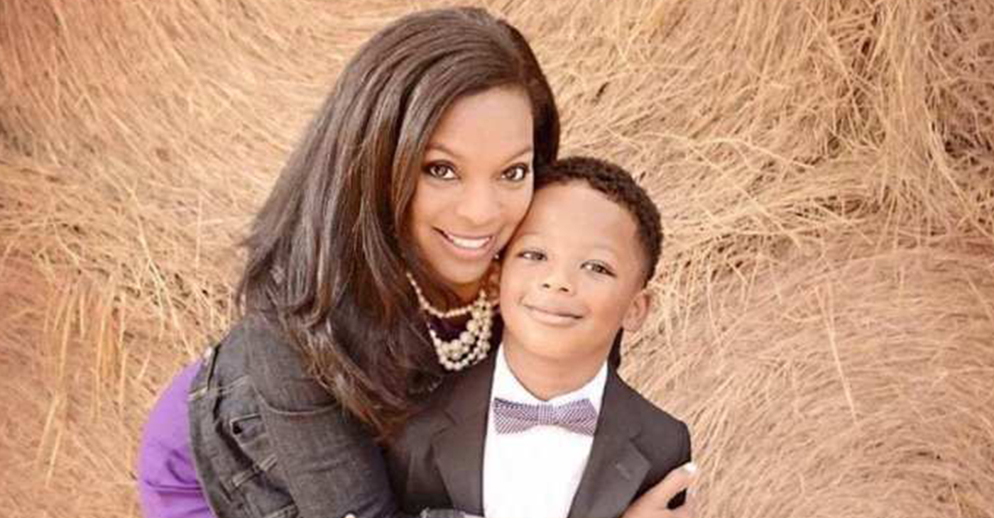 Dee Griffin with her eight-year-old son, Pierce Isiah Griffin. (Courtesy photo)
