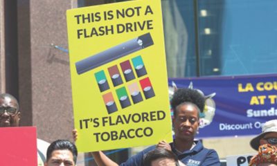 The L.A. Families Fighting Flavored Tobacco coalition (Photo by: wavenewspapers.com)
