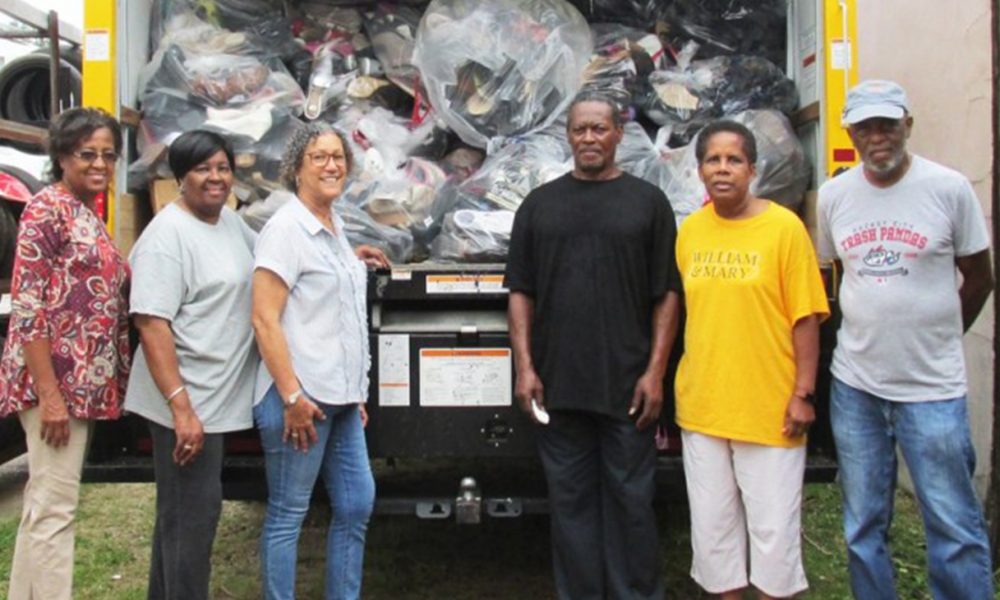 L. to R: Darlene Robinson, Mildred Gill, Carol Zippert, Dean Williams, Nancy and Eddie Cole