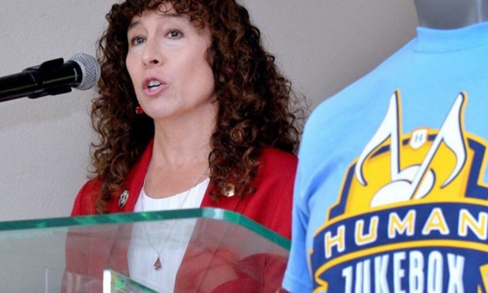 Rose Parade 2020 President Laura Farber visits Southern University in Baton Rouge. (Courtesy of Tournament of Roses Org.)