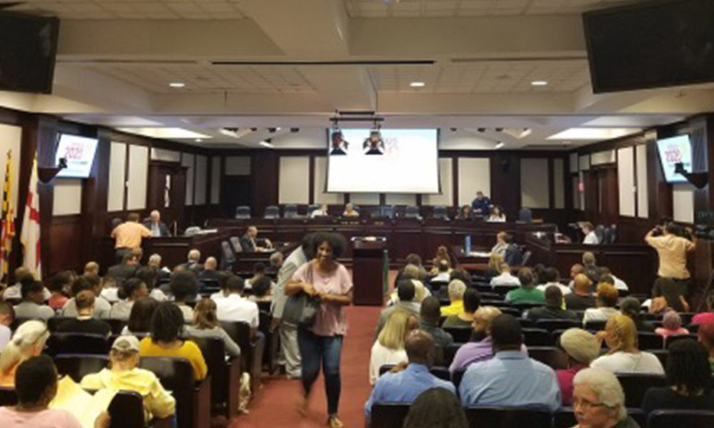 Prince George's County Planning Commission holds a meeting in Upper Marlboro, Maryland, on July 18. (William J. Ford/The Washington Informer)