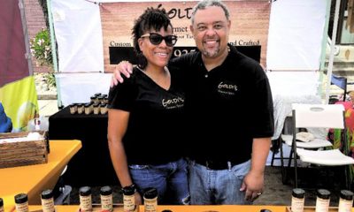 Elliott and Shawlaya Johnson create their own spice blends, including a dry hot sauce. (Photo courtesy of the vendor.)