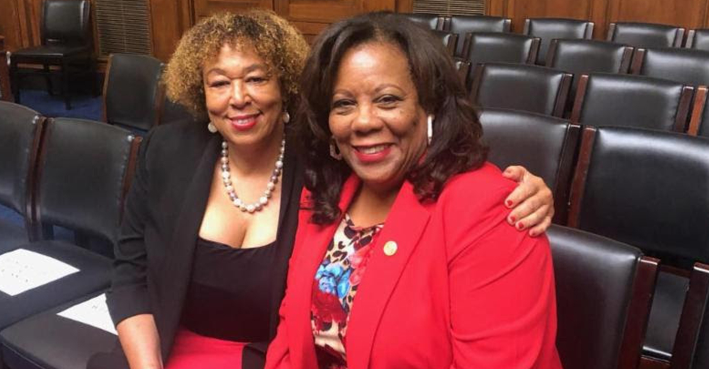 Carol McGruder and Dr. Valerie Yerger representing AATCLC at the 2 part-hearing
