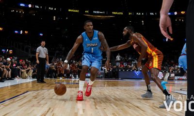 Former Atlanta Hawk star “Iso” Joe Johnson of the Triplets scored 24 points in the second half as his team strolled past the Bivouac at State Farm Arena, Sunday, July 7, 2019. Photo by: D’Jehiah Smith/The Atlanta Voice