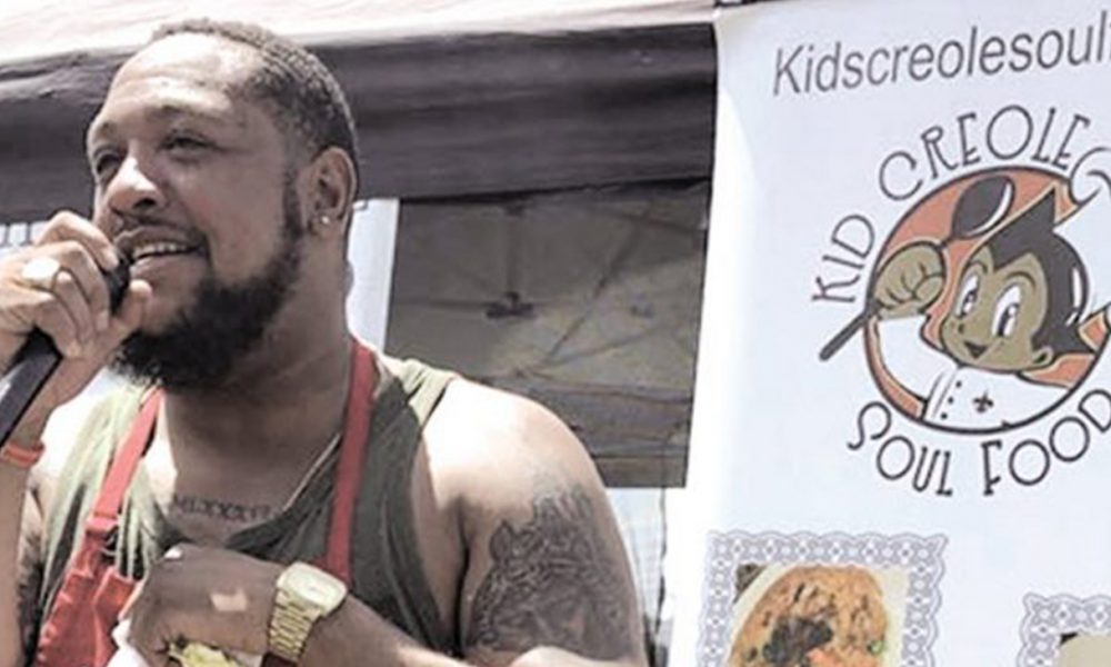 Chef David Austin Smith at a pop-up in 2017. (Photo courtesy of David Smith.)