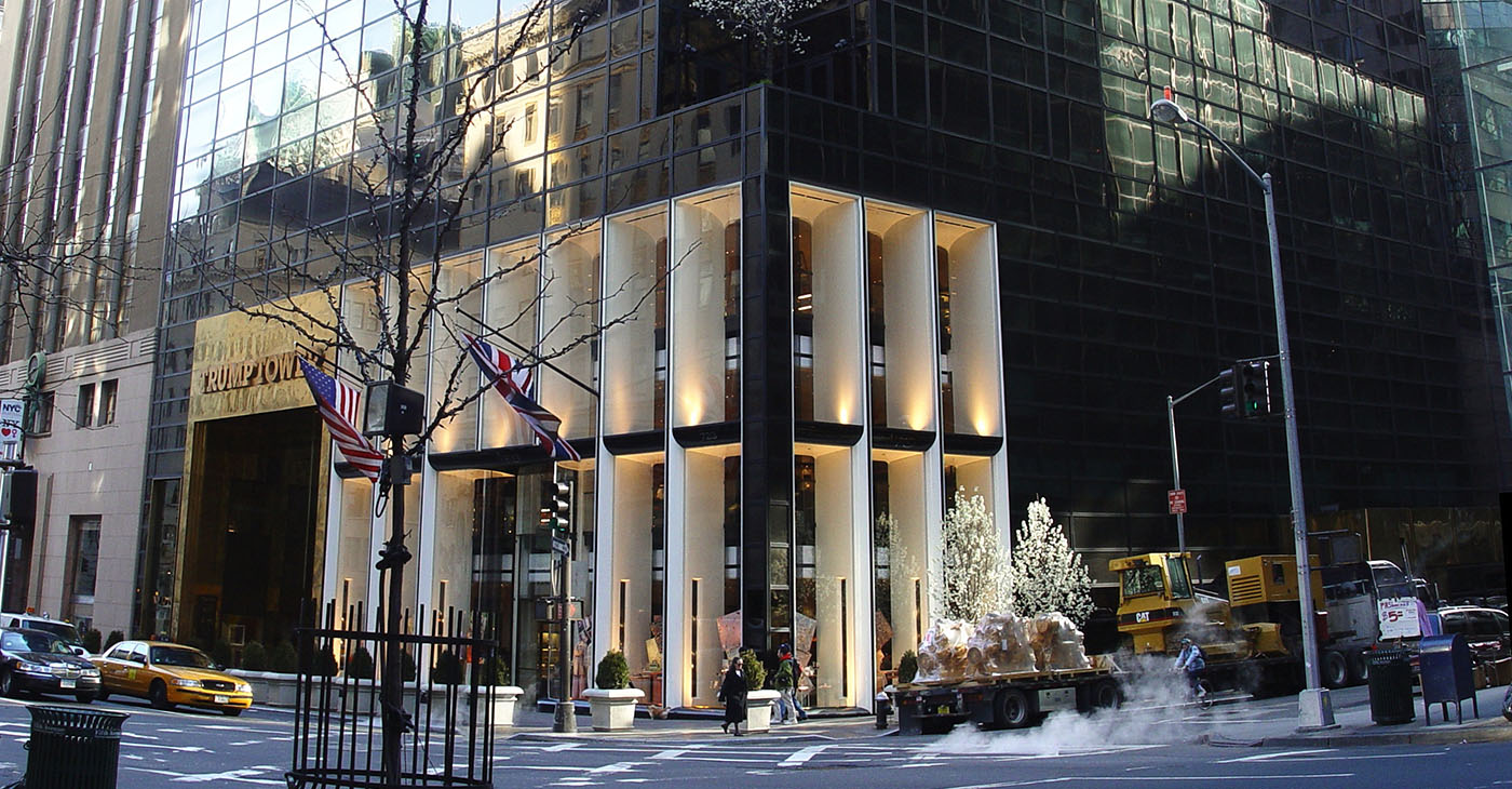 (Photo: Trump Tower in New York City / Martin Dürrschnabel, Wikimedia Commons)