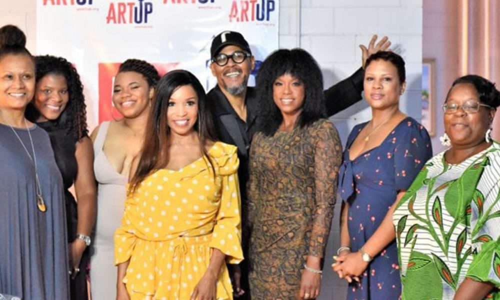 (l-r) Linda Steele, Sheri Neely, Katyana Dandridge, Elise Neal, Paul Thomas, Jayme Stokes, Lee Rankin, and Nicole Gates. (Photos: Gary S. Whitlow/GSW Enterprises)