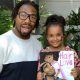 Matthew A. Cherry with a Hair Love fan at one of the Hair Love events. (Photo Credit: Courtesy of Sony Pictures Animation)