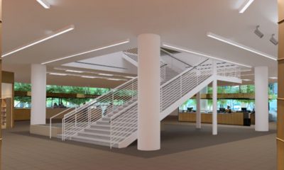A scale of what the new staircase will look like at the Central Library when completed. (Provided Photo)