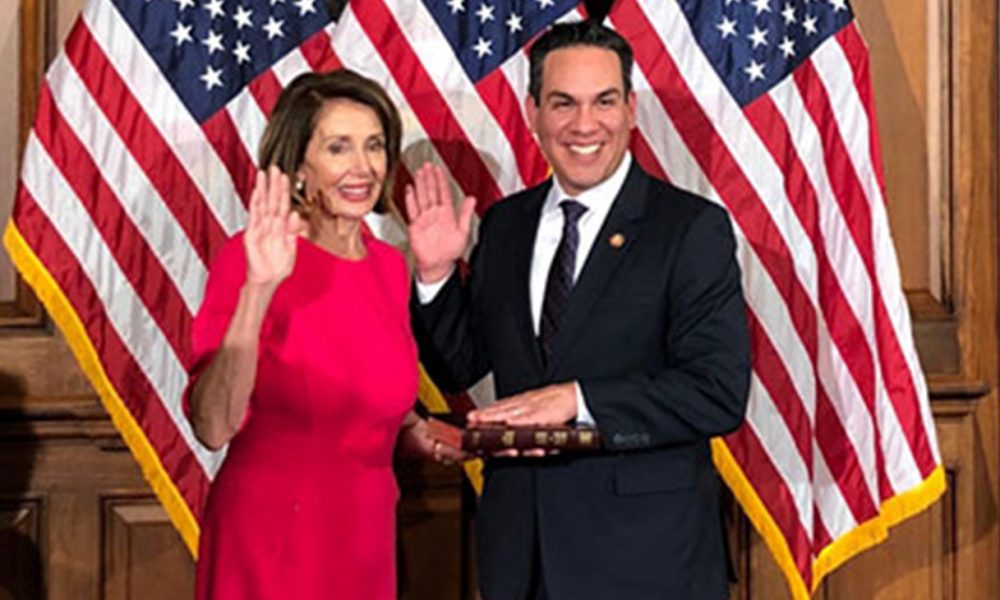 (l-r) House Speaker Nancy Pelosi, Rep. Pete Aguilar (Courtesy Photo)
