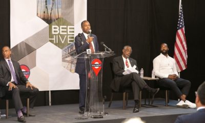 Dr. Ben Carson sharing with the attendees his support in The Beehive (Courtesy Photo: Sola Impact)