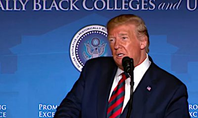 President Trump addresses the 2019 National Historically Black Colleges and Universities Conference in D.C. on Sept. 10. (Photo by: washingtoninformer.com)