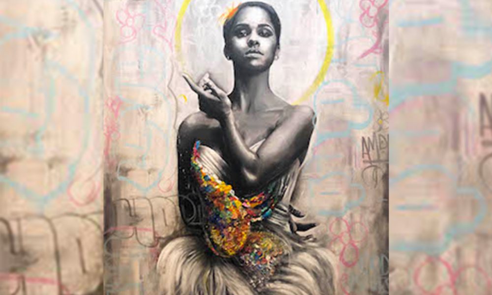 One of the pieces in Luis Peralta Del Valle's solo show (Courtesy photo)