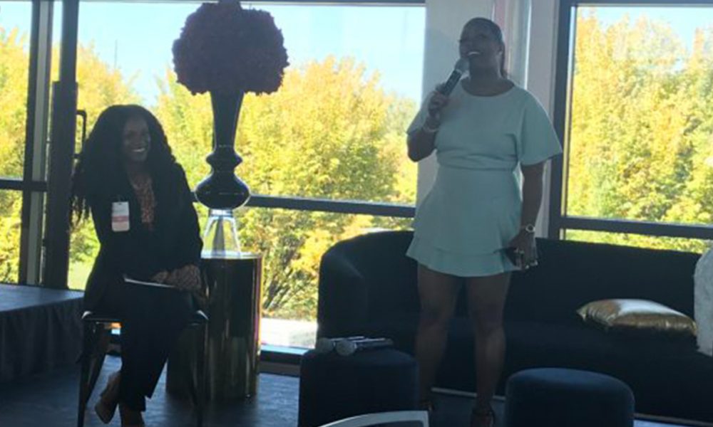 Nichelle Nix, (left) Director of the Alabama Governor’s Office of Minority Affairs and actress Keshia Knight Pulliam, celebrity guest speaker. (Photo by: Erica Wright | The Birmingham Times)