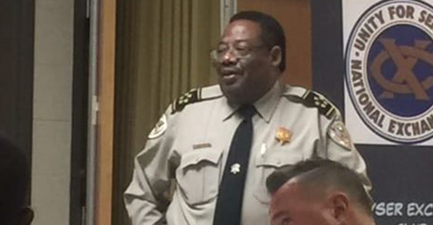 Shelby County Sheriff Floyd Bonner talks to the Frayser Exchange Club. (Courtesy Photo)