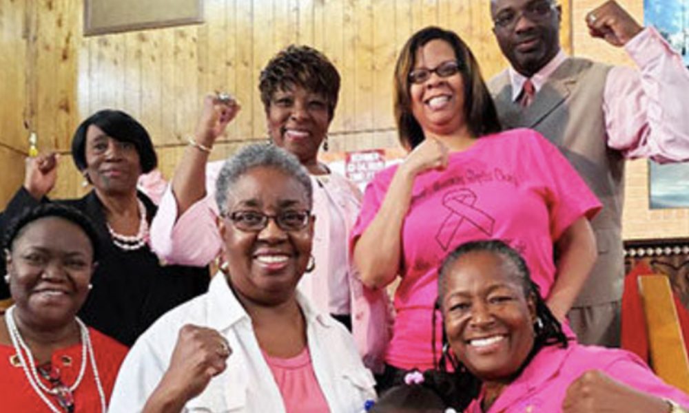 Shown l-r is church member’s top row: Louise Gainers, Juanita Simmons, First Lady Cherie Wiggins, Pastor William Wiggins; front row l-r Annie Whipple, Carolyn Berry, Destiny Woolbright and Alexis Barnes