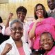 Shown l-r is church member’s top row: Louise Gainers, Juanita Simmons, First Lady Cherie Wiggins, Pastor William Wiggins; front row l-r Annie Whipple, Carolyn Berry, Destiny Woolbright and Alexis Barnes
