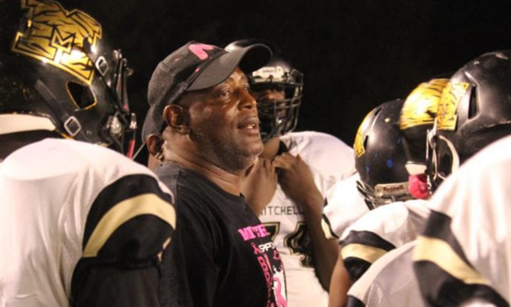 Mitchell High Coach Nathan Cole.